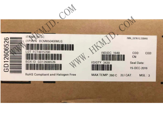 BROADCOM BCM65040 BCM65040IMLG 接口 - 驅(qū)動(dòng)器，接收器，收發(fā)器