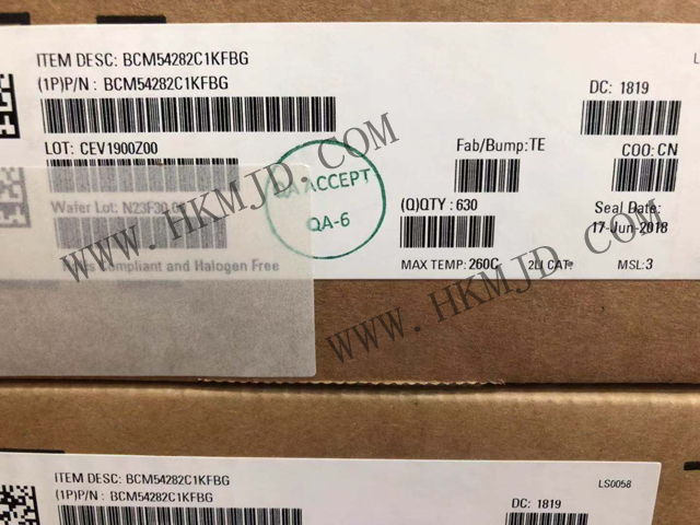 博通 BCM54282C1KFBG 8端口千兆以太網收發(fā)器 符合IEEE 802.3az標準