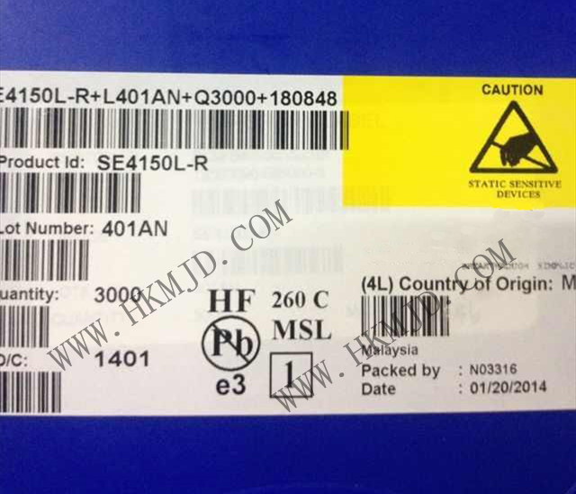 RF IC《SE4150L》 SiGe RF 接收器 GPS 1575.42MHz PCB，表面貼裝