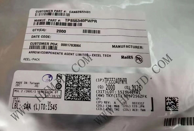 TI（5A、40V）電源開關(guān) TPS55340PWPR 單片非同步開關(guān)穩(wěn)壓器