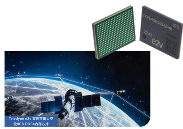 Teledyne e2v 雙倍容量太空級(jí) 8GB DDR4 內(nèi)存芯片，面向高可靠性太空應(yīng)用